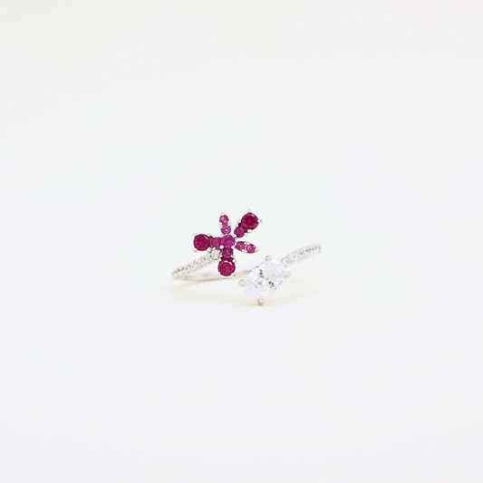 Twinkling Fancy Silver Ring (adjustable ring)925