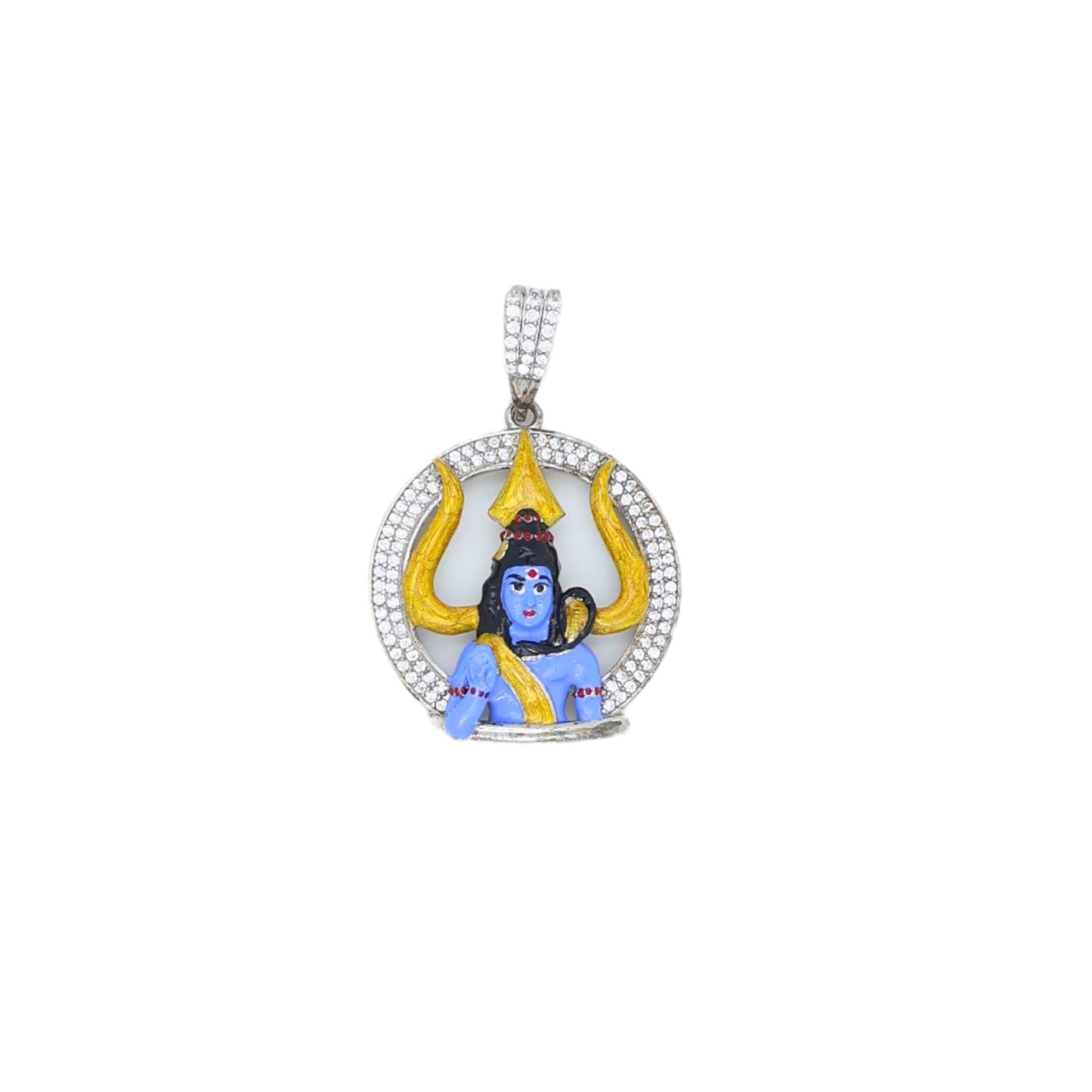 925 Silver  Sterling Silver Divine Lord Shiva Mahakal Pendant