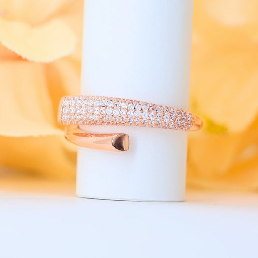 Allure Rosegold finishing silver ring (adjustable ring)925