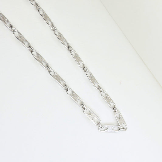 925 Silver Crest Chain For Him