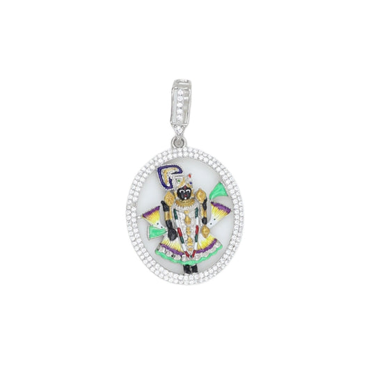 925 Silver Shreenathji Maharaj Pendant