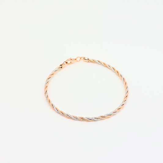 RoseGold Ladies Silver Kada Fancy &unique 925