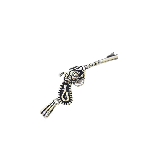 925 Style Sterling Silver Gun Charm Pendant