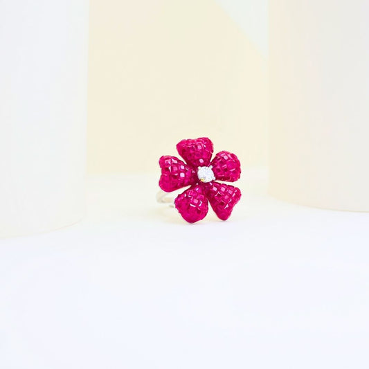 Twinkling Fancy Silver Ring (adjustable ring)925