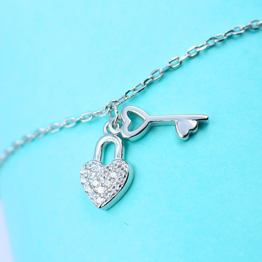 Silver Heart Bracelet 925