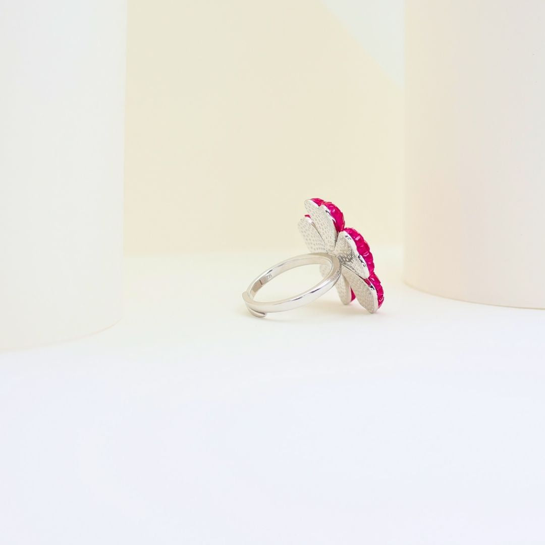 Twinkling Fancy Silver Ring (adjustable ring)925