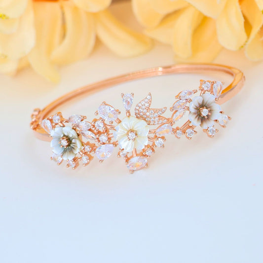 Rosegold finishing 925 Silver Kada